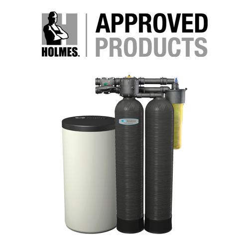 Holmes Approved Logo with Kinetico Premier Series Water Softener